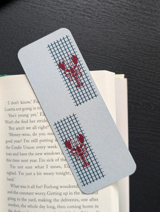 Lobster Grid Bookmark – Minimal, Modern, and Coastal-Inspired