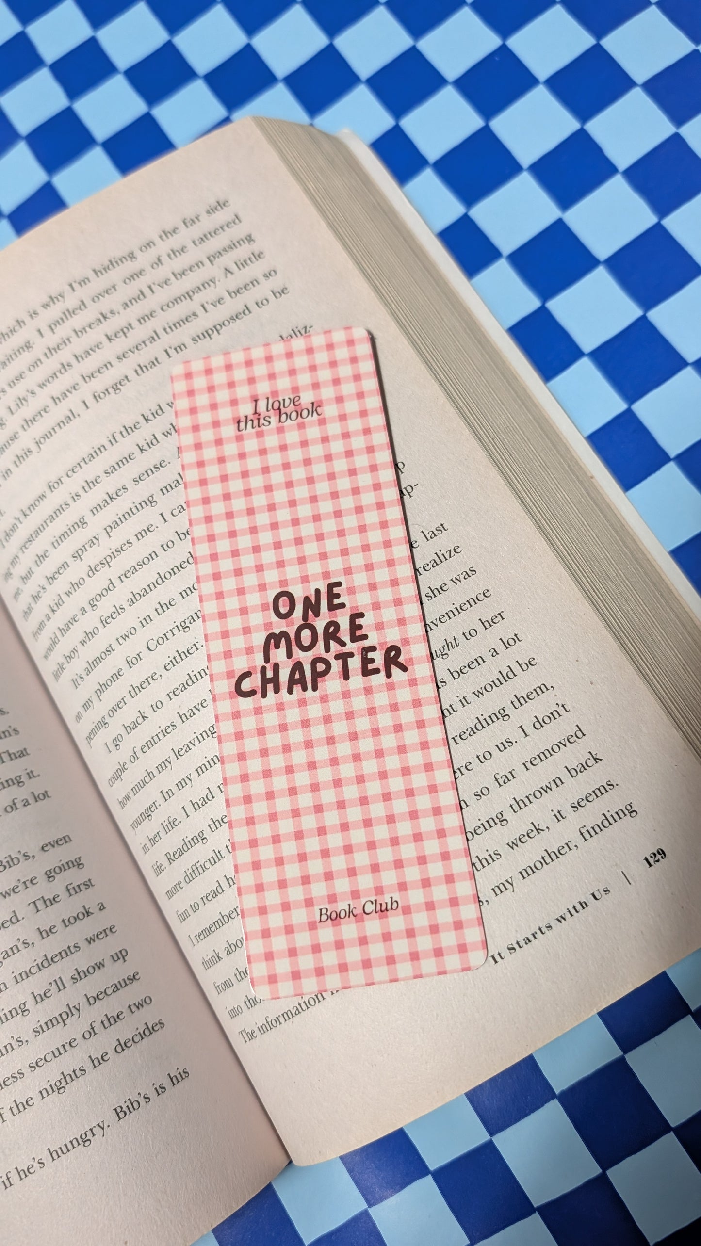 Pinterest Style Cute Pink Aesthetic Bookmarks - Retro Checkered & Motivational Quote Bookmarks for Book Lovers