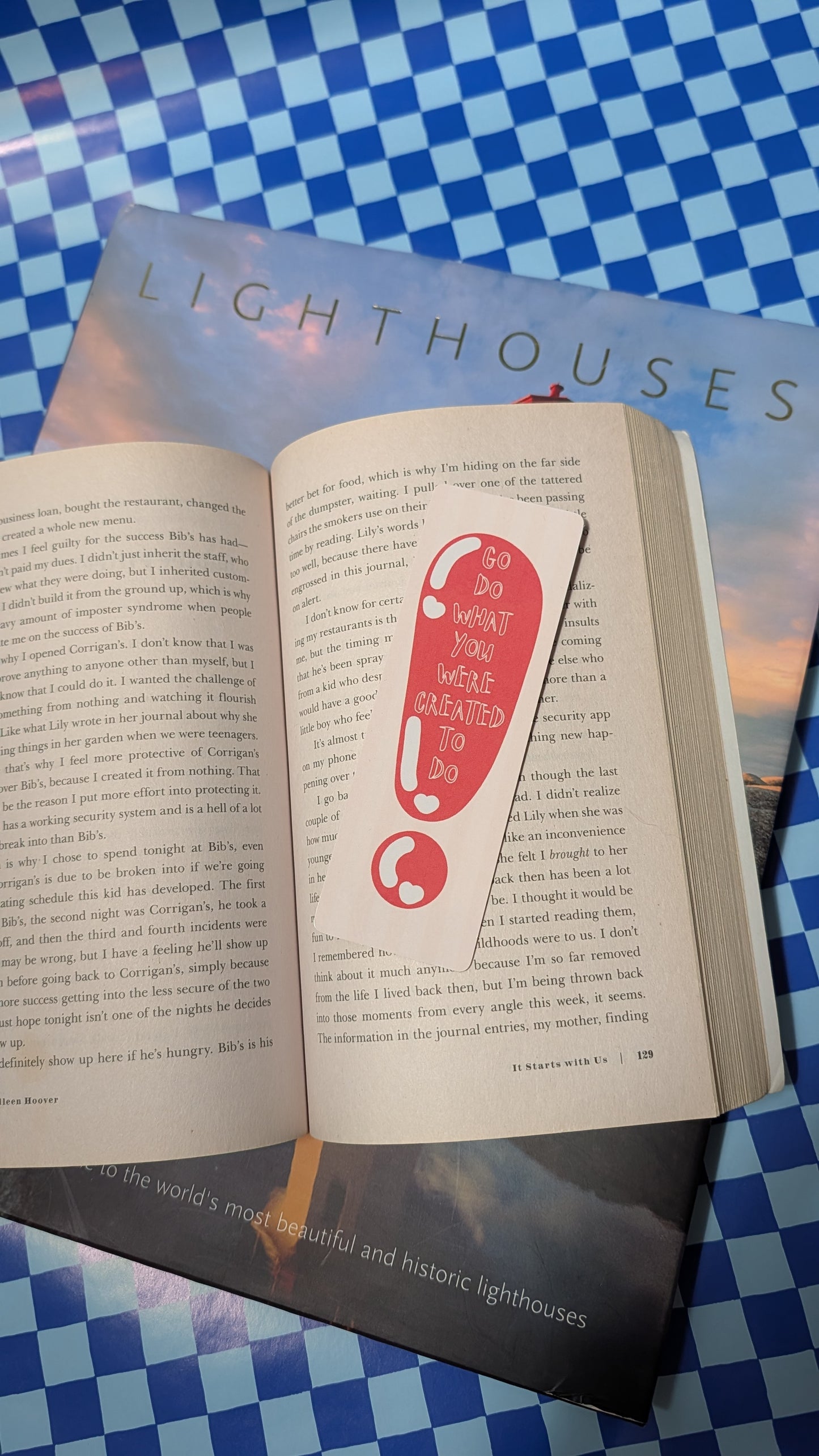 Pinterest Style Cute Pink Aesthetic Bookmarks - Retro Checkered & Motivational Quote Bookmarks for Book Lovers